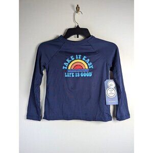 Life is Good Rash Guard Kids Size Medium Long Sleeve UPF Summer Beach Swim NEW